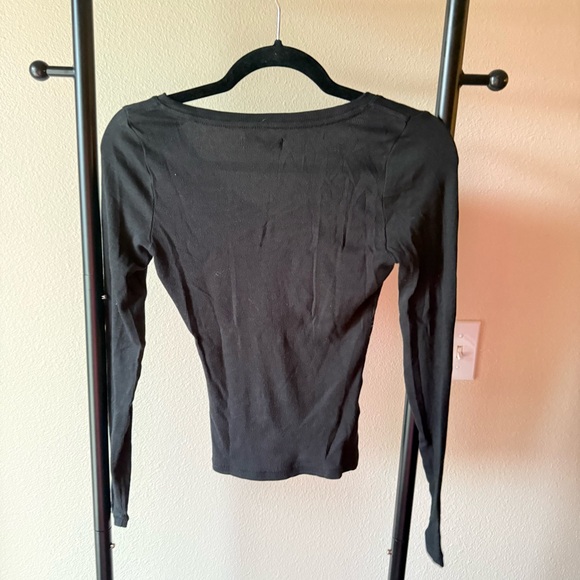 Madewell Black Long Sleeve Tee - Picture 4 of 4